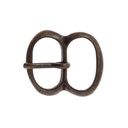 Mittelalter-Doppelschließe 2 cm altmessingfarben – 8-förmige Schnalle für Gürtel, Taschen & Gewandungen