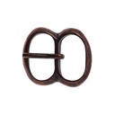 Mittelalter-Doppelschließe 2 cm kupferfarben – 8-förmige Dornschließe für Gürtel und Accessoires