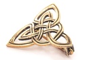 Fibel Brosche 'Trisana - Keltische Dreiheit' aus Bronze - Mittelalter, Larp, Fantasy Schmuck