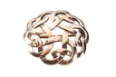 Keltische Fibel LAURIN aus Bronze – 2,5 cm Gewandbrosche mit Unendlichkeitsknoten