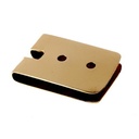 Gürtelblech aus Messing  für Gürtel 2 cm Breite 