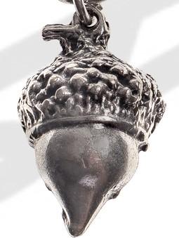 Eichel Anhänger silberfarben – Massiver Naturanhänger aus Zamak mit Symbolkraft