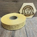 Borte französische Lilie  in mattgold-gold, 19 mm- Webborte zur Verzierung mittelalterlicher Kostüme und Larp Gewandungen