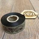 Borte "Keltische Hunde" beige-braun 33 mm auf 5 m Rolle - Mittelalter & Larp