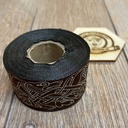 Borte "Keltische Hunde" braun-beige 33 mm auf 5 m Rolle - Mittelalter & Larp