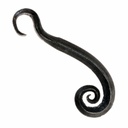 Geschmiedeter Flaschenöffner mit Spiralgriff – rustikales Eisenwerkzeug 