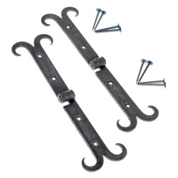Mittelalter-Scharnier 'Moustache' aus Eisen - 21 cm