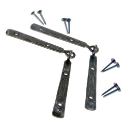 [16 Wik-Schar Paar] Wikinger Scharnier (Paar) Mästermyr – handgeschmiedet nach historischem Vorbild