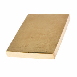 [02 Mess-AP 5] Messing-Abschlussplatte | 4 x 3 x 0,5 cm