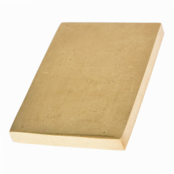Messing-Abschlussplatte | 4 x 3 x 0,4 cm