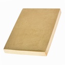 Messing-Abschlussplatte | 4 x 3 x 0,4 cm