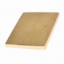 Messing-Abschlussplatte | 4 x 3 x 0,3 cm