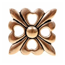 [08 ZN Vfdl bro] Riemenbeschlag mit vier Lilien