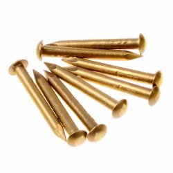 8 x Messing-Nagel - 1,6 x 13 mm
