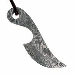 [02 M-Neck Dam] Neck-Knife aus Damast