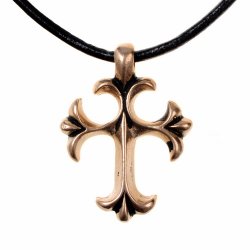 [0 Anh Tatz-b] Bronze-Anhänger "Tatzenkreuz" (Bronze)