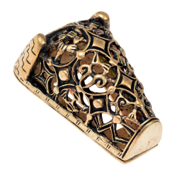 [07 Fi Bearhead-b] Durchbrochene Tierkopffibel (Bronze)