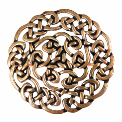 [07 Br Brigid.b] Keltische Brosche "Brigid" (Bronze)