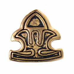 [08 ZN Dreiz.b] Rus-Taschenbeschlag "Tryzub" (Bronze)