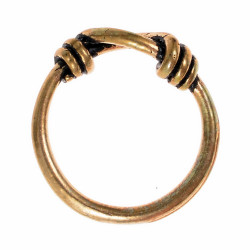 [07 Knot-Ring 2.b] Geknoteter Wikinger-Ring - mittel (Bronze)