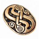 Griffabschluss für Wikinger-Sax – Schlangenmotiv nach Vedelzeit-Fund, Bronze oder versilbert 