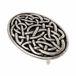 Messergriff-Abschluss keltischer Knoten aus Bronze - 3 cm