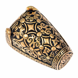 [07 Fi Tierkopf-b] Tierkopffibel von Gotland (Bronze)