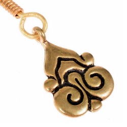 Wikinger-Ohrringe 'Magyar' aus Bronze - 3,5 cm