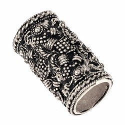 [07 BP Vaerne.b] Wikinger-Bartperle "Rygge" - 9 mm Loch (Bronze)
