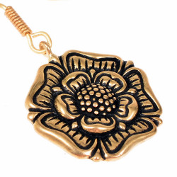Mittelalter-Ohrringe "Tudor Rose"