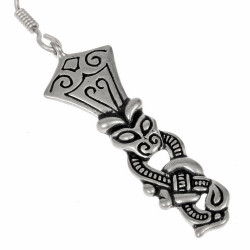 Wikinger-Ohrringe Borre-Stil aus Bronze - 6,5 cm