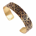 Messing-Armreifen / 1,5 cm -  Triskele