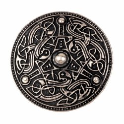 [07 Broa-Brooch-b] Wikinger-Scheibenfibel im Osebergstil (Bronze)