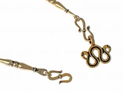 Wikinger-Kette 'Schlange' aus Bronze - 26 cm