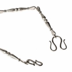 Wikinger Stabkette aus Bronze mit Omega-Haken - 24 cm