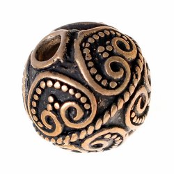 [07 PER 13.b] Wikinger-Perle Nr. P13 / Loch 3 mm (Bronze)
