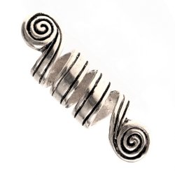 [07 BP Locke.b] Haarperle "Locke" - 7 mm Loch (Bronze)