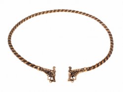 [07 Torque Hait.b] Wikinger-Torque 'Haithabu' aus Bronze - 14-18 cm (Bronze)