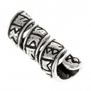 Haarperel "Futhark" - 5 mm Loch