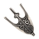 Wikinger-Ortband 'Varbola' aus Bronze - 8,5 x 5,5 cm