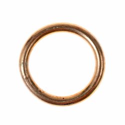[07 Ring 3 - gesch.ma.br] Geschlossener Bronze-Ring - extra groß (Versilbert)