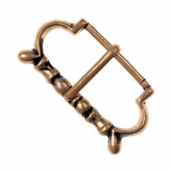 [09 Sch York 3.ma.br] Mittelalter-Schnalle - für 3 cm Breite (Bronze)