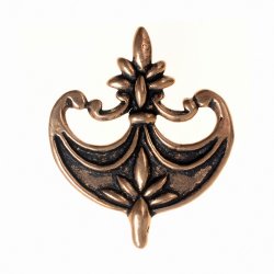 [09 End Erasmus 3.ma.br] Riemenende "Erasmus" (Versilbert)