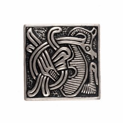 [08 ZN Wik-Bird.b] Wikinger-Beschlag mit Vogelmotiv (Bronze)