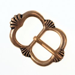 [09 Sch Salis 15.b] Mittelalter-Schnalle - für 1,5 - 2 cm Breite (Bronze)