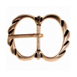 [09 Sch M1-A.b] Gambeson-Schnalle - für 1 cm Breite (Bronze)