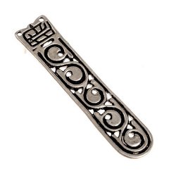 [09 End Vrap GR.ma.br] Awarischer Riemenendbeschlag - groß (Bronze)