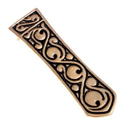 [09 End Vrap KL.ma.br] Awarische Riemenzunge - klein (Bronze)