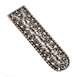 [09 End Vrap DB.ma.br] Awarisches Riemenende von Vrap - Durchbrochen (Bronze)