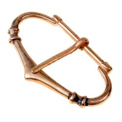 [09 Sch Chev 3.ma.br] Mittelalter-Schnalle - für 3 cm Breite (Bronze)